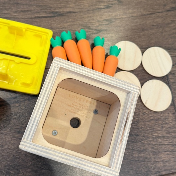 Lovevery Coin Bank Drop Box and Wood Stackable Rocks - Picture 3 of 3